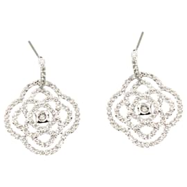 Swarovski-Swarovski Clear Crystal Pierced Earrings in Silver Metal-Silvery,Metallic