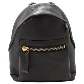 Zaino Tom Ford Buckley Nero in pelle di vitello granulata nera Nero