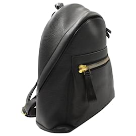Tom Ford-Tom Ford Buckley Backpack Black in Black Grained calf leather Leather-Black