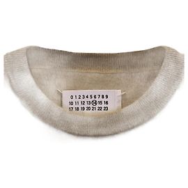 Maison Martin Margiela Maison Margiela Crew Neck Sweater in Beige Wool Brown Beige