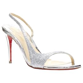 Christian Louboutin-CHRISTIAN LOUBOUTIN Optisling Sandale-Silber,Metallisch