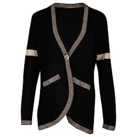Chanel-Chanel 2019 Paris-New York Pullover aus schwarzem Kaschmir-Schwarz