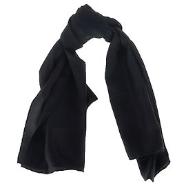 Sciarpa quadrata Louis Vuitton in seta nera Nero