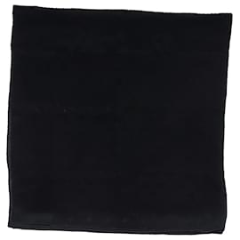 Louis Vuitton-Foulard carré Louis Vuitton en soie noire-Noir