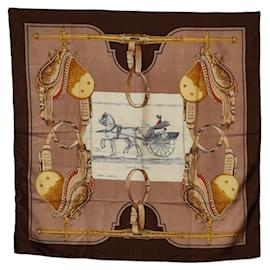 Hermès-Hermes Carré Carrick a Pompe Silk Scarf Cotton Scarf in Good condition-Other