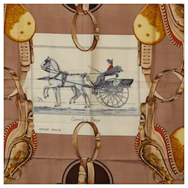Hermès-Carré Carrick à Pompe Foulard en Soie-Autre