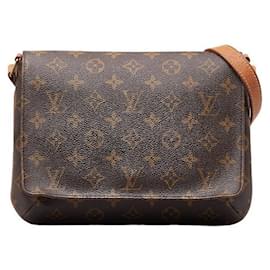 Louis Vuitton-Louis Vuitton Monogram Musette Tango Short Strap Canvas Shoulder Bag M51257 in Good condition-Brown
