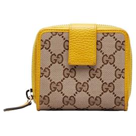 Gucci-GG Canvas Bifold Compact Wallet 346056-Other