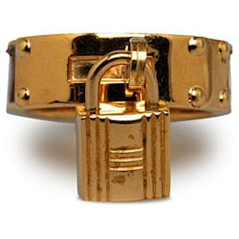 Hermès-Hermes Cadena Scarf Ring Lenço de metal em bom estado-Outro