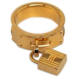 Hermès-Hermes Cadena Scarf Ring Foulard en métal en bon état-Autre