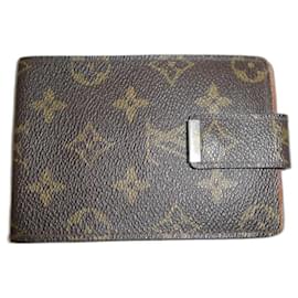 Louis Vuitton-Louis Vuitton vintage checkbook holder-Brown
