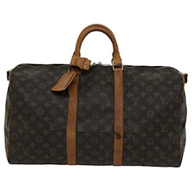 Louis Vuitton-Louis Vuitton Monogram Keepall Bandouliere 50 Boston Bag M.41416 LV Auth 69122-Monogramm