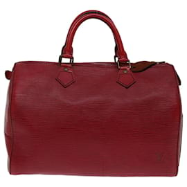 Louis Vuitton-Louis Vuitton Epi Speedy 30 Hand Bag Castilian Red M43007 LV Auth 69985-Other