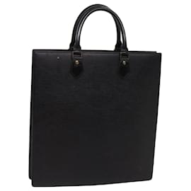 Louis Vuitton-Bolso de mano LOUIS VUITTON Epi Sac Plat Negro M59082 Bases de autenticación de LV13115-Negro