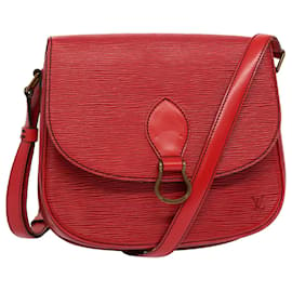 Louis Vuitton-LOUIS VUITTON Epi Saint Cloud GM Shoulder Bag Red M52197 LV Auth bs13110-Red