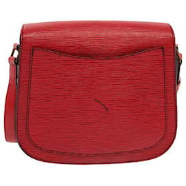 Louis Vuitton-LOUIS VUITTON Epi Saint Cloud GM Bolso de hombro rojo M52197 Bases de autenticación de LV13110-Roja