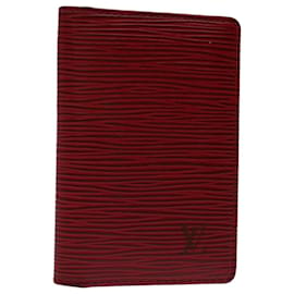 Louis Vuitton-Tarjetero LOUIS VUITTON Epi Organizer De Poch Rojo M6358E LV Autenticación ep3928-Roja