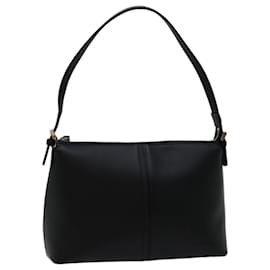 Burberry-BURBERRY Shoulder Bag Leather Black Auth bs13326-Black