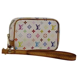 Louis Vuitton-Bolso de mano para pantalones con monograma multicolor de LOUIS VUITTON Blanco M58033 autenticación 69836-Blanco