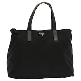 Prada-PRADA Tote Bag Nylon Black Auth mr011-Black