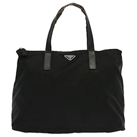 Prada-PRADA Tote Bag Nylon Black Auth mr011-Black