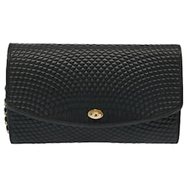 Bally-BALLY Bolso de hombro acolchado con cadena Piel Negro Auth mr016-Negro