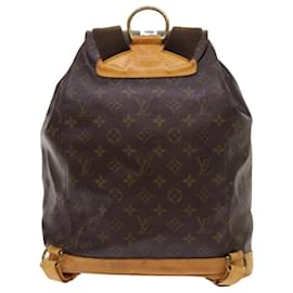 Louis Vuitton-LOUIS VUITTON Monogram Montsouris GM Backpack M51135 LV Auth 69037-Monogram