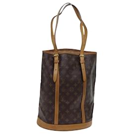 Louis Vuitton-LOUIS VUITTON Monogram Bucket GM Shoulder Bag M42236 LV Auth 69763-Monogram