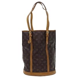 Louis Vuitton-LOUIS VUITTON Monogram Bucket GM Shoulder Bag M42236 LV Auth 69763-Monogram