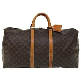 Louis Vuitton-Monograma de Louis Vuitton Keepall 55 Bolsa Boston M41424 LV Auth 69492-Monograma