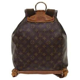 Louis Vuitton-LOUIS VUITTON Monogram Montsouris GM Backpack M51135 LV Auth 68861-Monogram