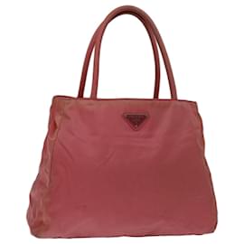 Prada-PRADA Bolso de Mano Nylon Rosa Auth bs13247-Rosa