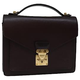 Louis Vuitton-LOUIS VUITTON Taiga Monceau 28 Hand Bag 2way Acajou M32062 LV Auth 70071-Other