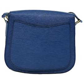 Louis Vuitton-LOUIS VUITTON Epi Saint Cloud GM Shoulder Bag Blue M52195 LV Auth 70023-Blue