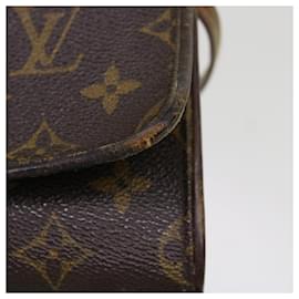 Louis Vuitton-LOUIS VUITTON Monogram Pochette Twin GM Shoulder Bag M51852 LV Auth 69717-Monogram