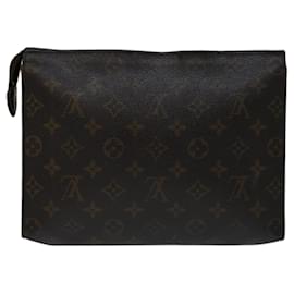 Louis Vuitton-Louis Vuitton Monogram Poche Toilette 26 Bolsa M47542 Autenticação de LV 70085-Monograma