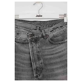 R13-Jeans slim in cotone-Grigio