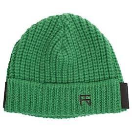 Raf Simons-Raf Simons, Logo knitted beanie-Green