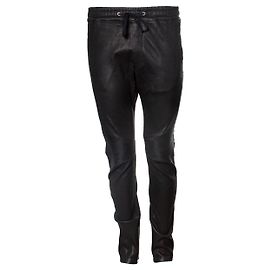 Balmain, calça de couro para motociclista Preto