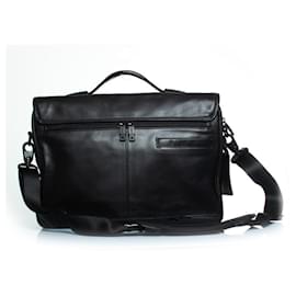 Tumi-TUMI, Alpha slim flap leather brief bag-Black