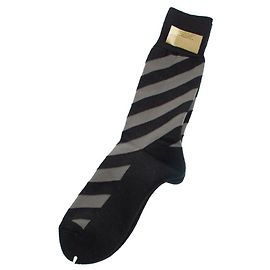 Yohji Yamamoto Yohji Yamamato, calcetines a rayas Negro Gris