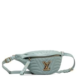 Louis Vuitton-Blue Louis Vuitton New Wave Bumbag Belt Bag-Blue