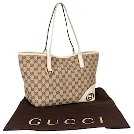 Gucci-Borsa shopper con monogramma Gucci GG-Beige