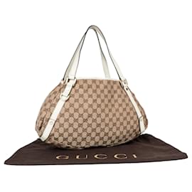 Gucci-Borsa shopper Abbey con monogramma GG di Gucci-Beige