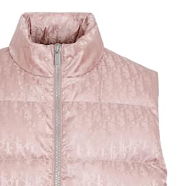 Christian Dior-Dior Oblique Down Vest-Pink