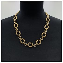 Yves Saint Laurent-Collar de cadena de metal dorado vintage-Dorado