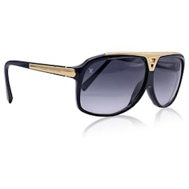 Louis Vuitton-Prova dell'oro nero Aviator Z0350E 66/7 occhiali da sole-Nero