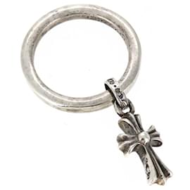 Chrome Hearts-Silver Baby Fat Cross Charm Ring 0.0-Other