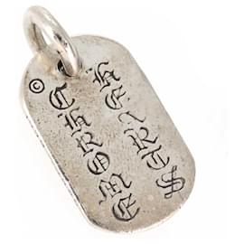 Chrome Hearts-Silver Floral Cross Dog Tag-Other