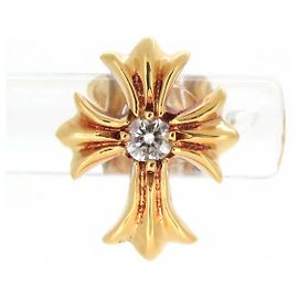 Chrome Hearts 22K Diamond Cross Stud Earring  Metal Earrings in Good condition Other